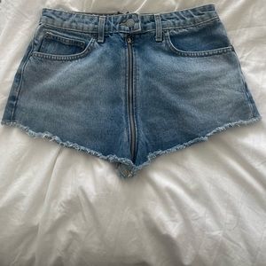 Carmar Denim micro mini denim shorts.